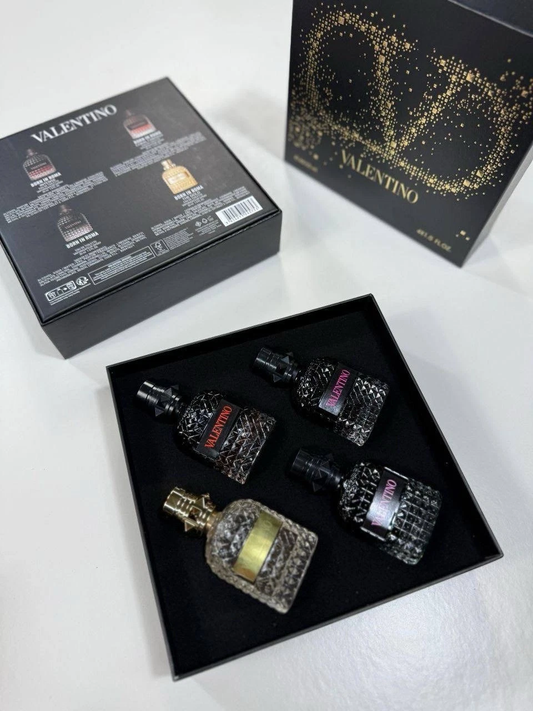 Valentino Black 4-Piece Gift Set, 4 × 30 ml