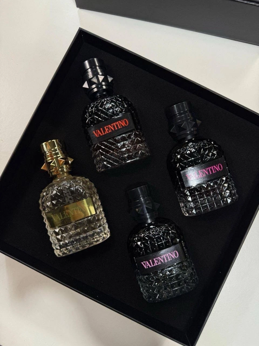Valentino Black 4-Piece Gift Set, 4 × 30 ml